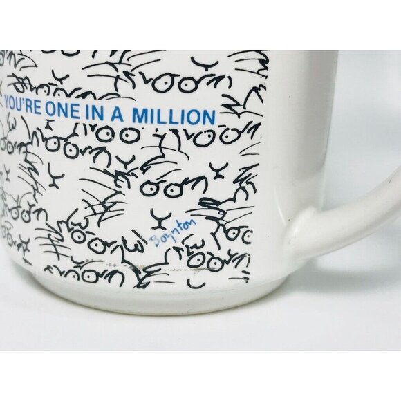 Vintage Boynton You're One In A Million Mug Cats Heart Anthropomorphic Humor - Picture 3 of 5